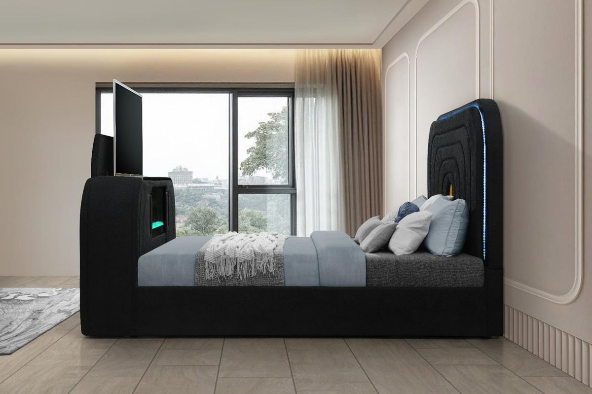 B845 Queen Bed - Black