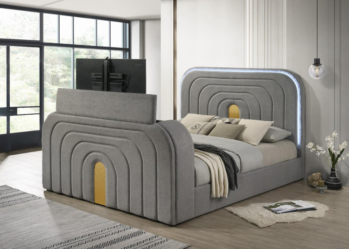 Lara Grey Queen Bed