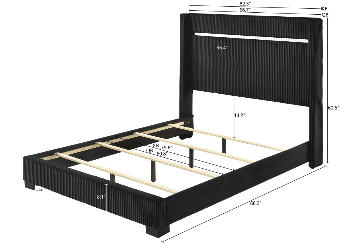 Gennro King Bed