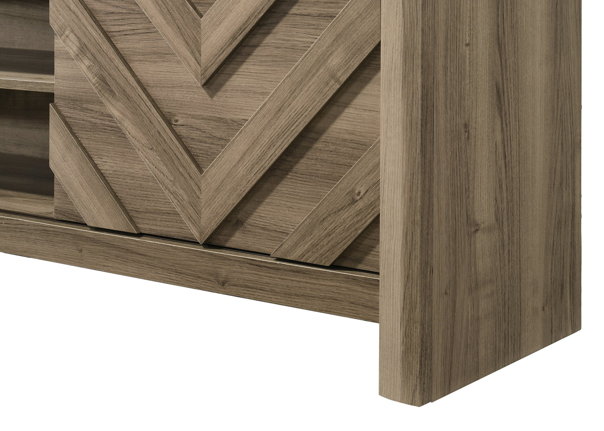VALOR TV STAND-LIGHT BROWN