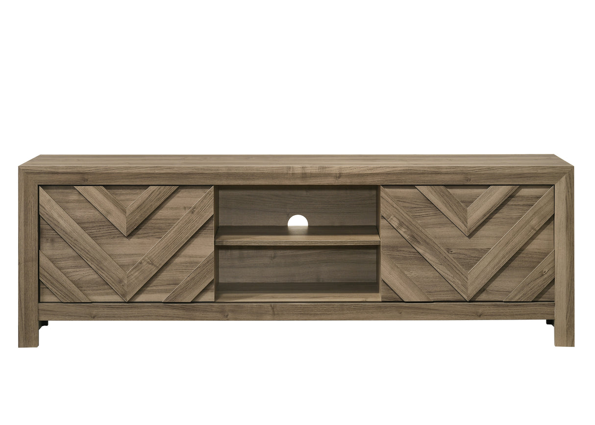 VALOR TV STAND-LIGHT BROWN