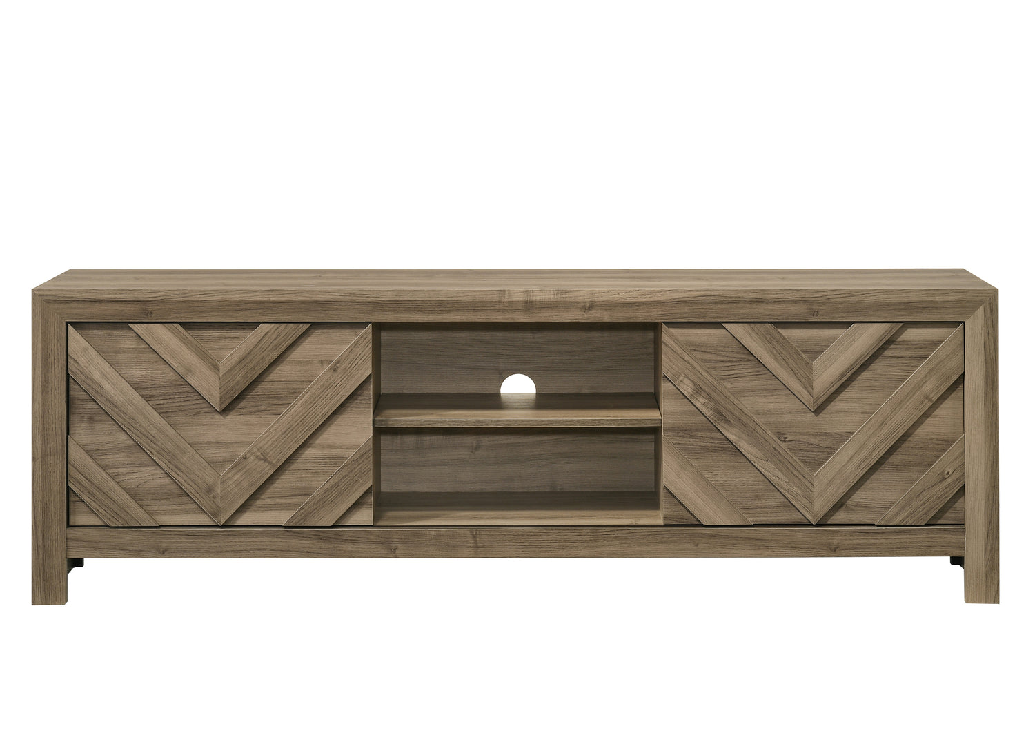 VALOR TV STAND-LIGHT BROWN