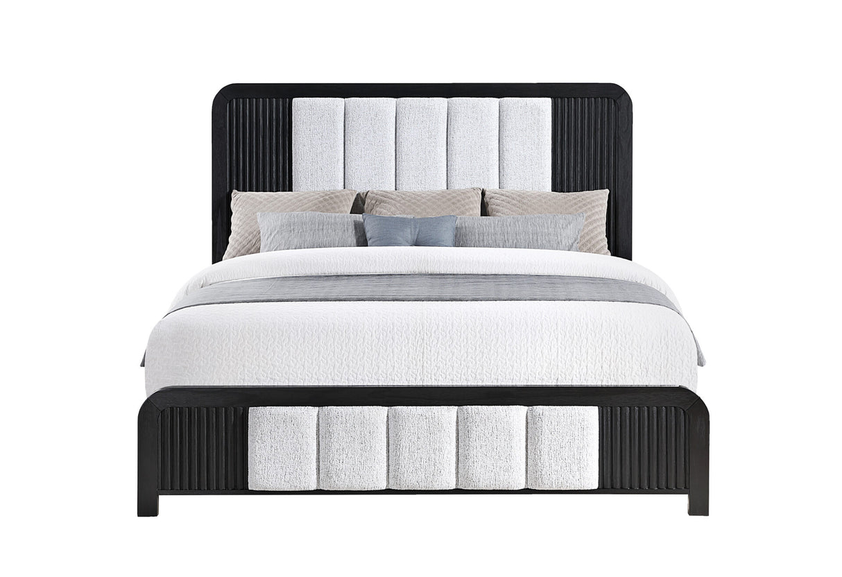 Beckett White/Black King Bed