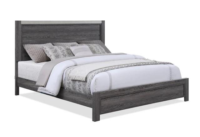 Mara Gray 4-Piece (Queen Bed, Dresser, Mirror, Nightstand)