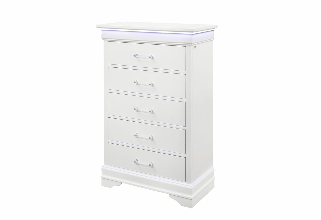 Charlie White Chest with LED