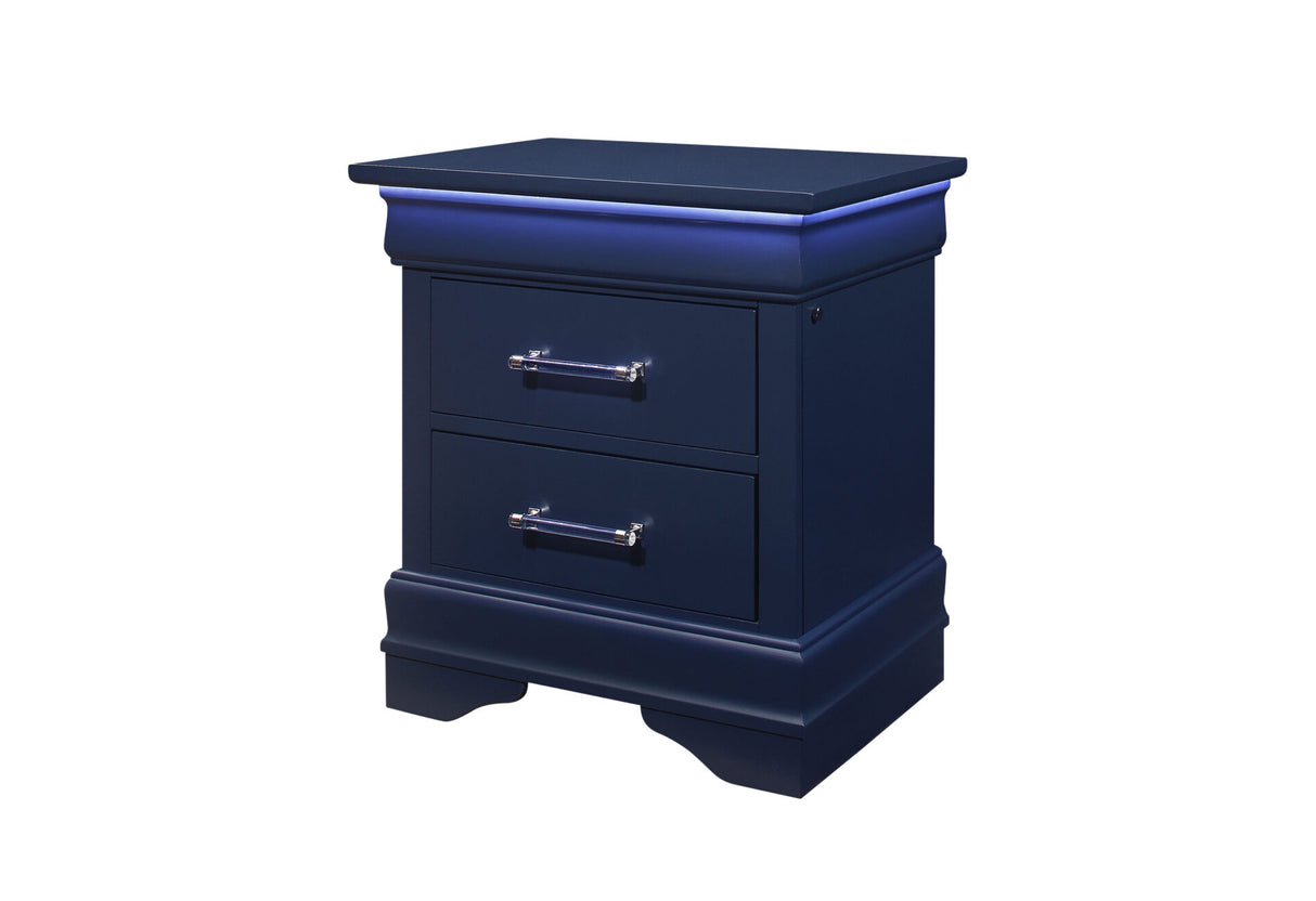 Charlie Blue Twin Bed, Dresser, Mirror, & Nightstand