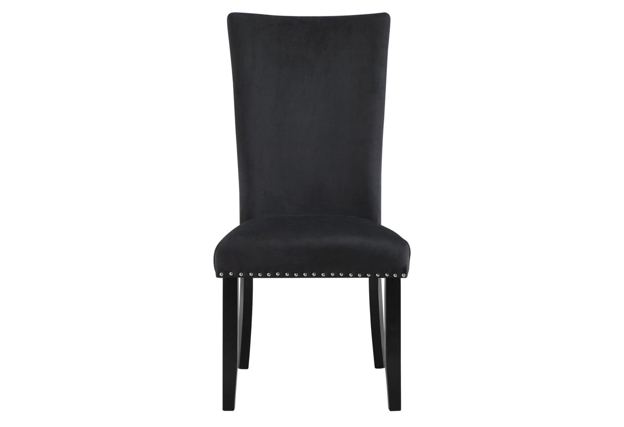 D02 Dining Table + 8 D03 Black Dining Chairs