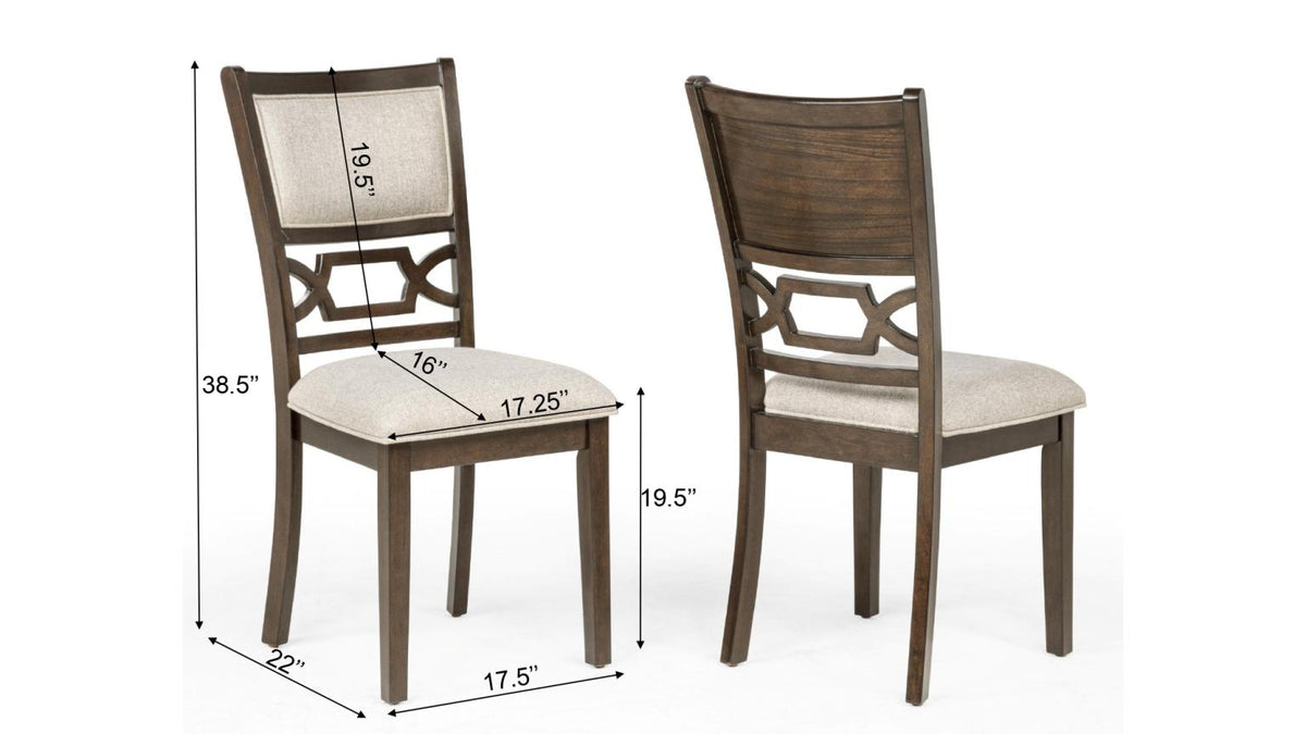 Bruno Brown Rectangle Dining Set