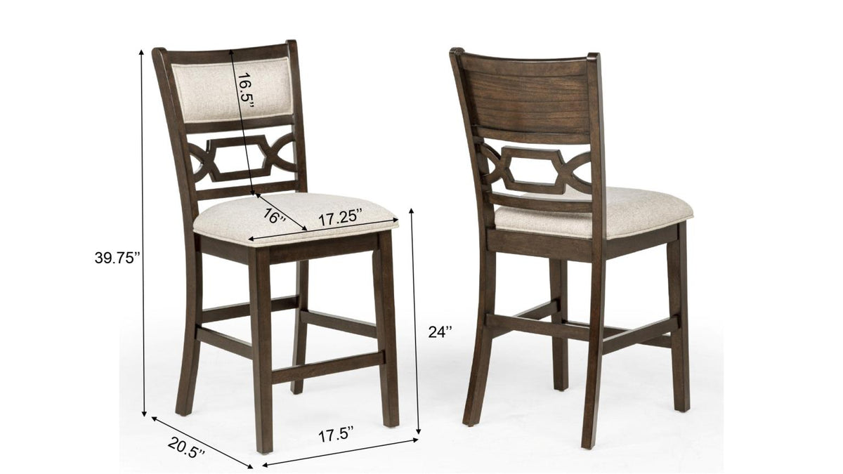 Bruno Round Dining Set - Brown