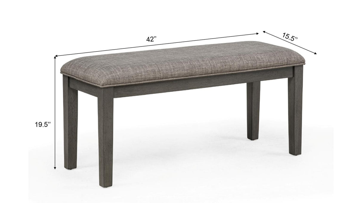 Bruno Grey Reclining Dining Set - Grey