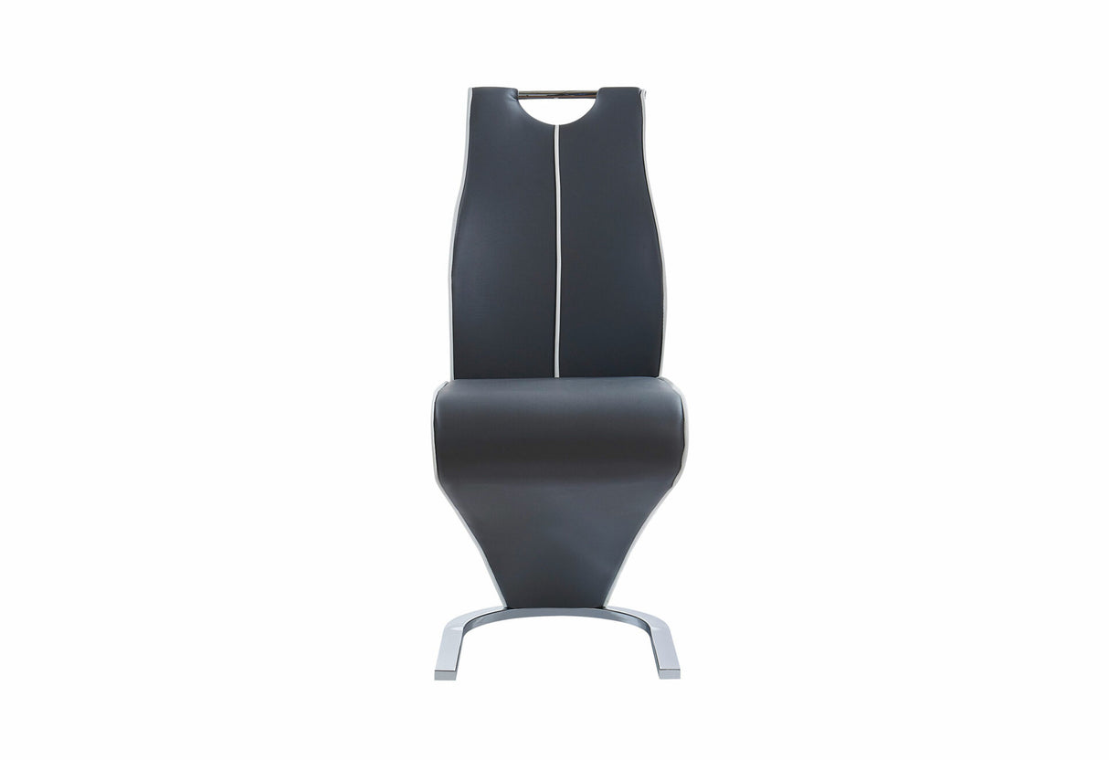 Monaco Dark Grey Dining Table And 4 Monaco Dark Grey Dining Chairs