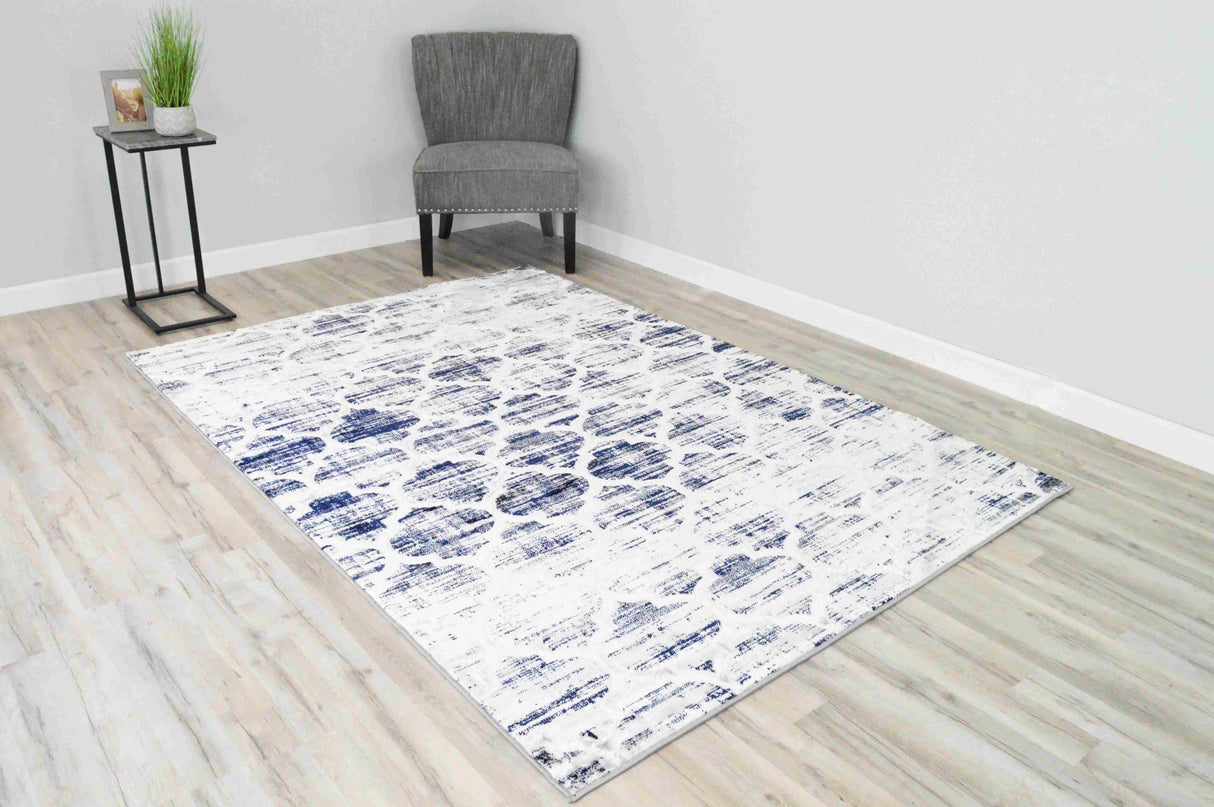 Davinci Area Rug E1010 Navy