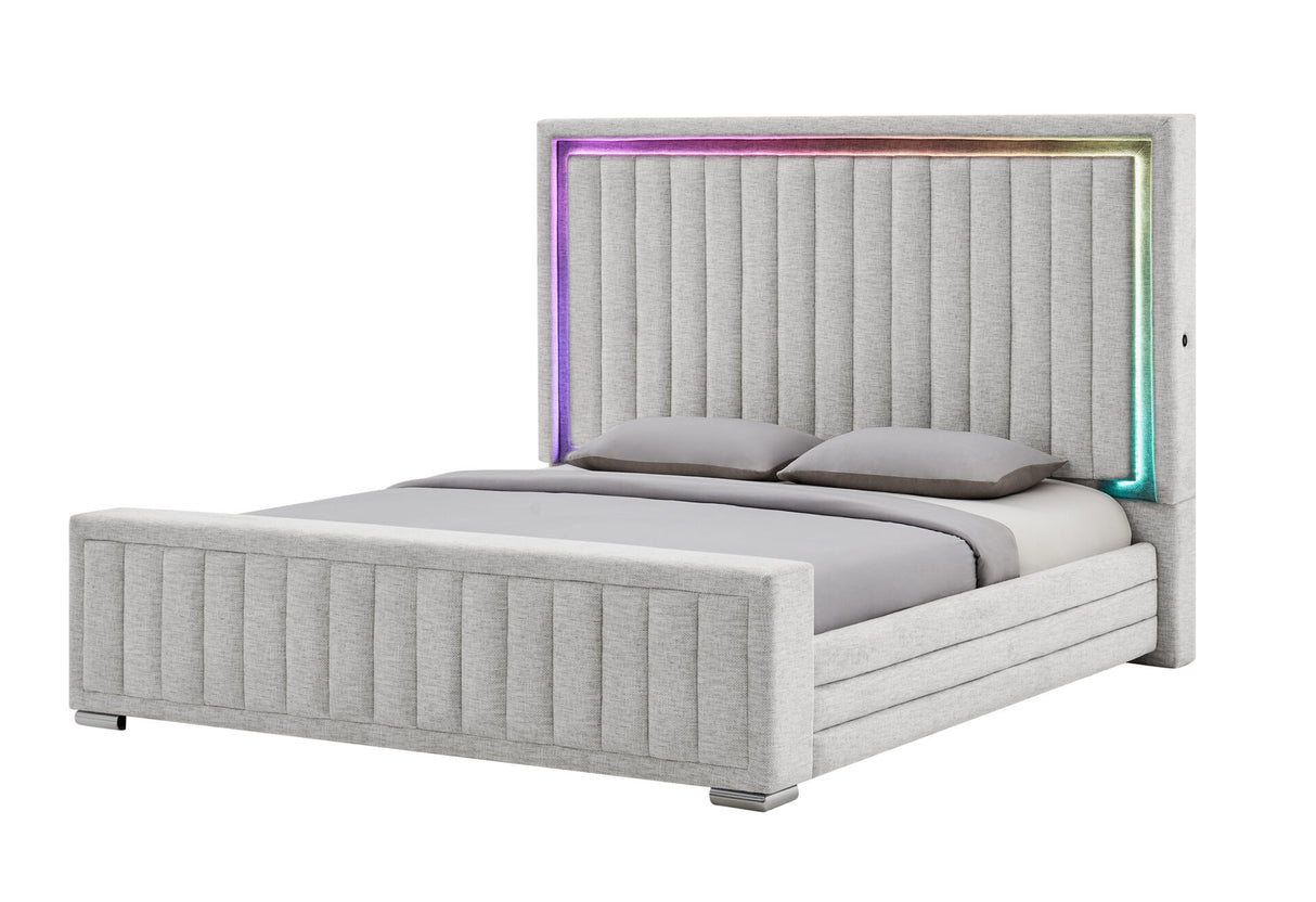 Elias/Emma Regular Footboard Black Queen Bed Group
