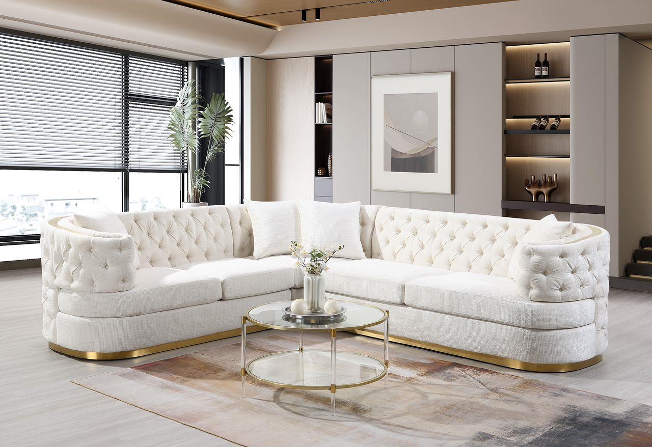 Kairo Cream 3 Piece Sectional