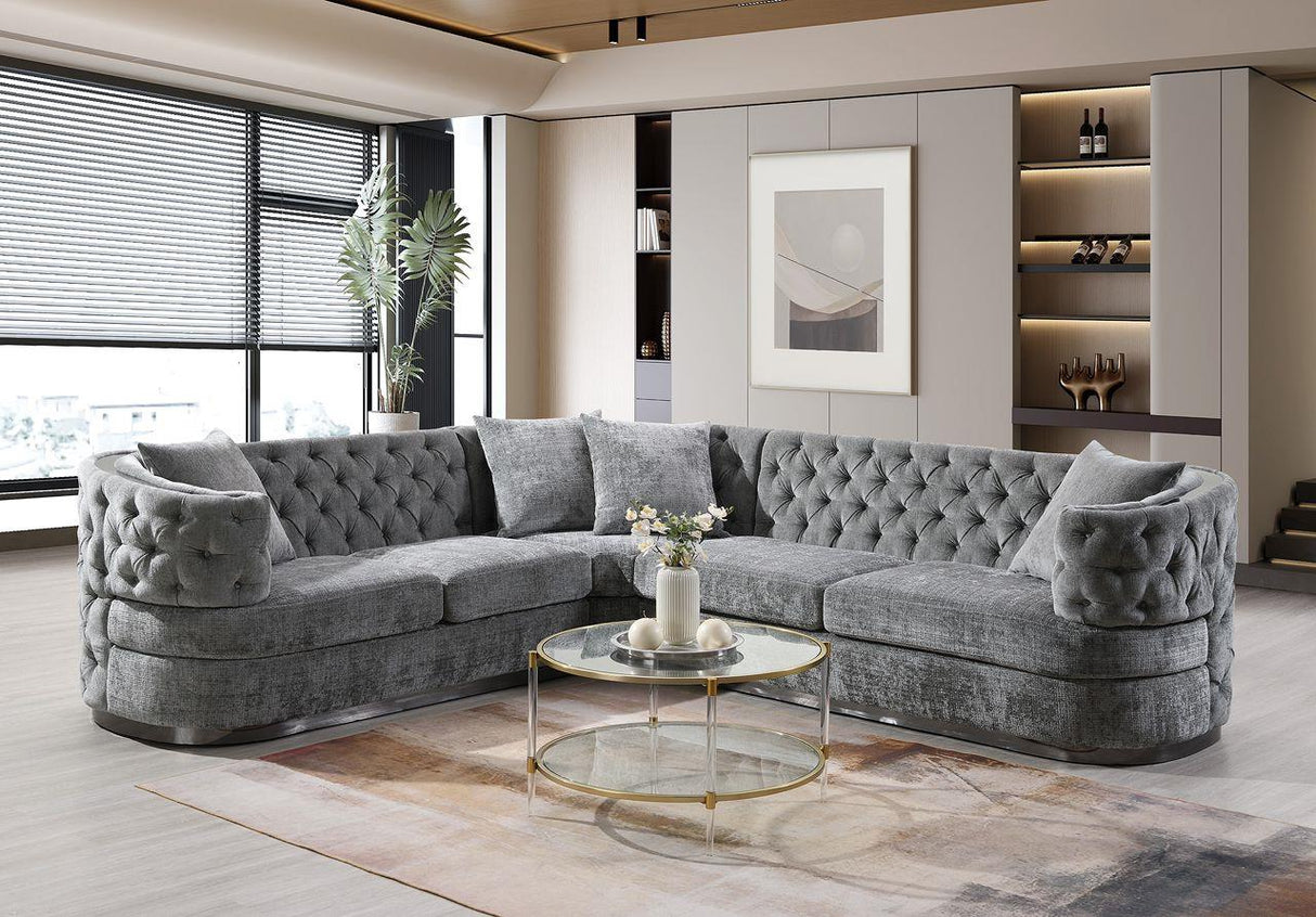 Kairo Grey 3 Piece Sectional