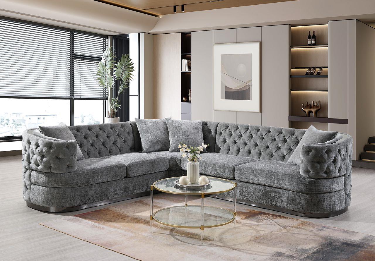 Kairo Grey 3 Piece Sectional