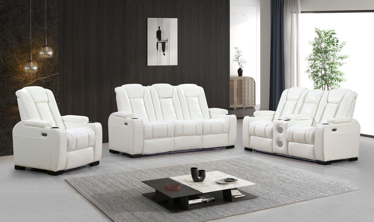 Knox White Recliner