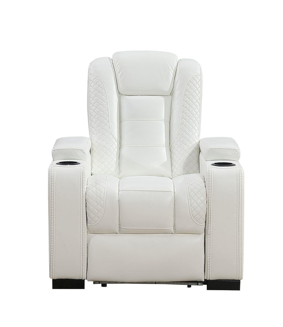 Knox White Recliner