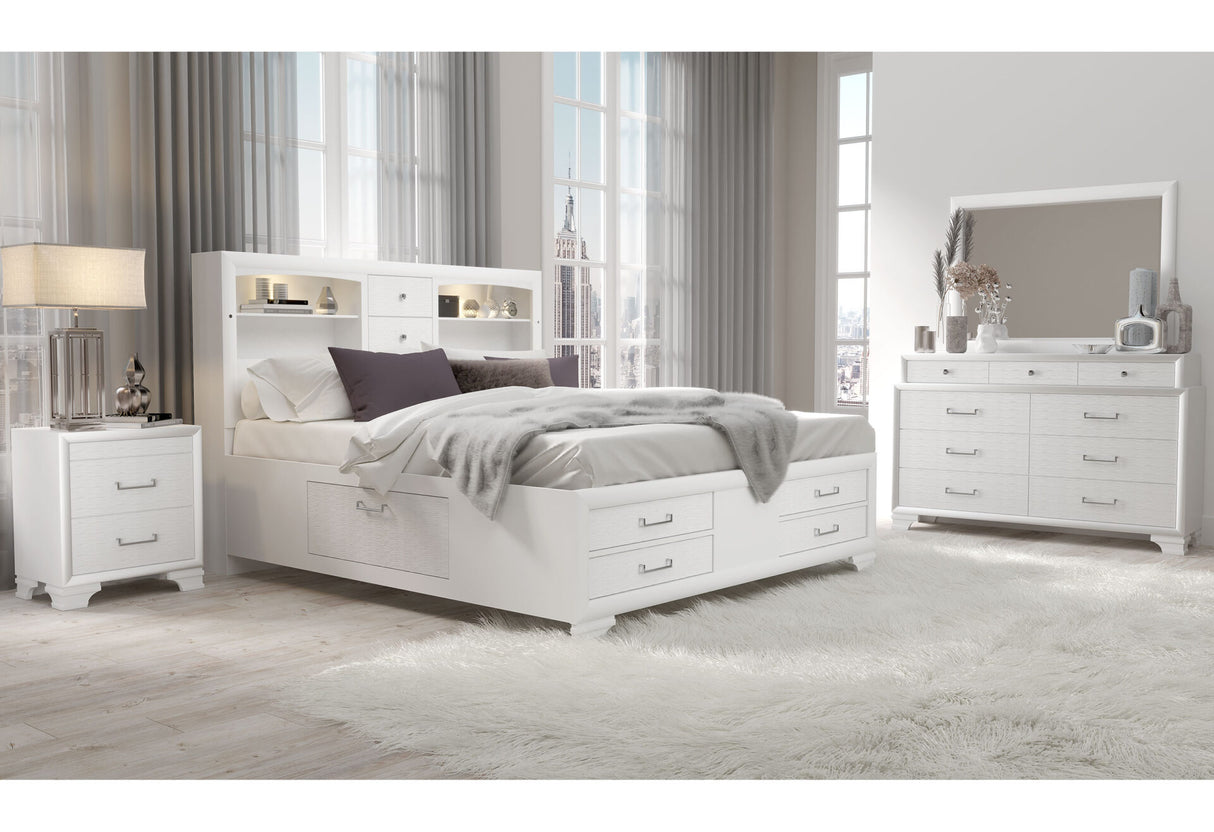 Jordyn White Full Bed Group