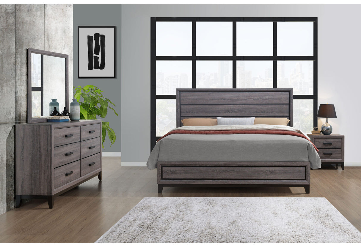 Kate Grey Queen Bed