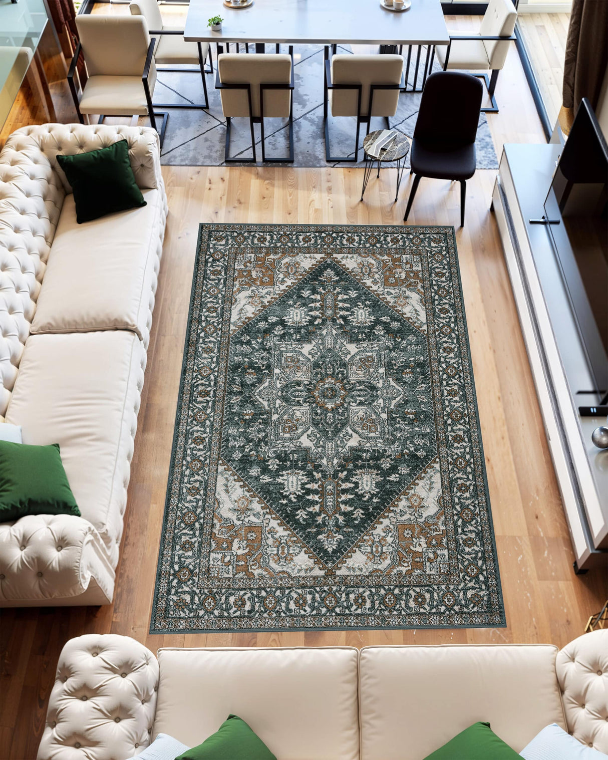 K&D Area Rug 12010 Navy