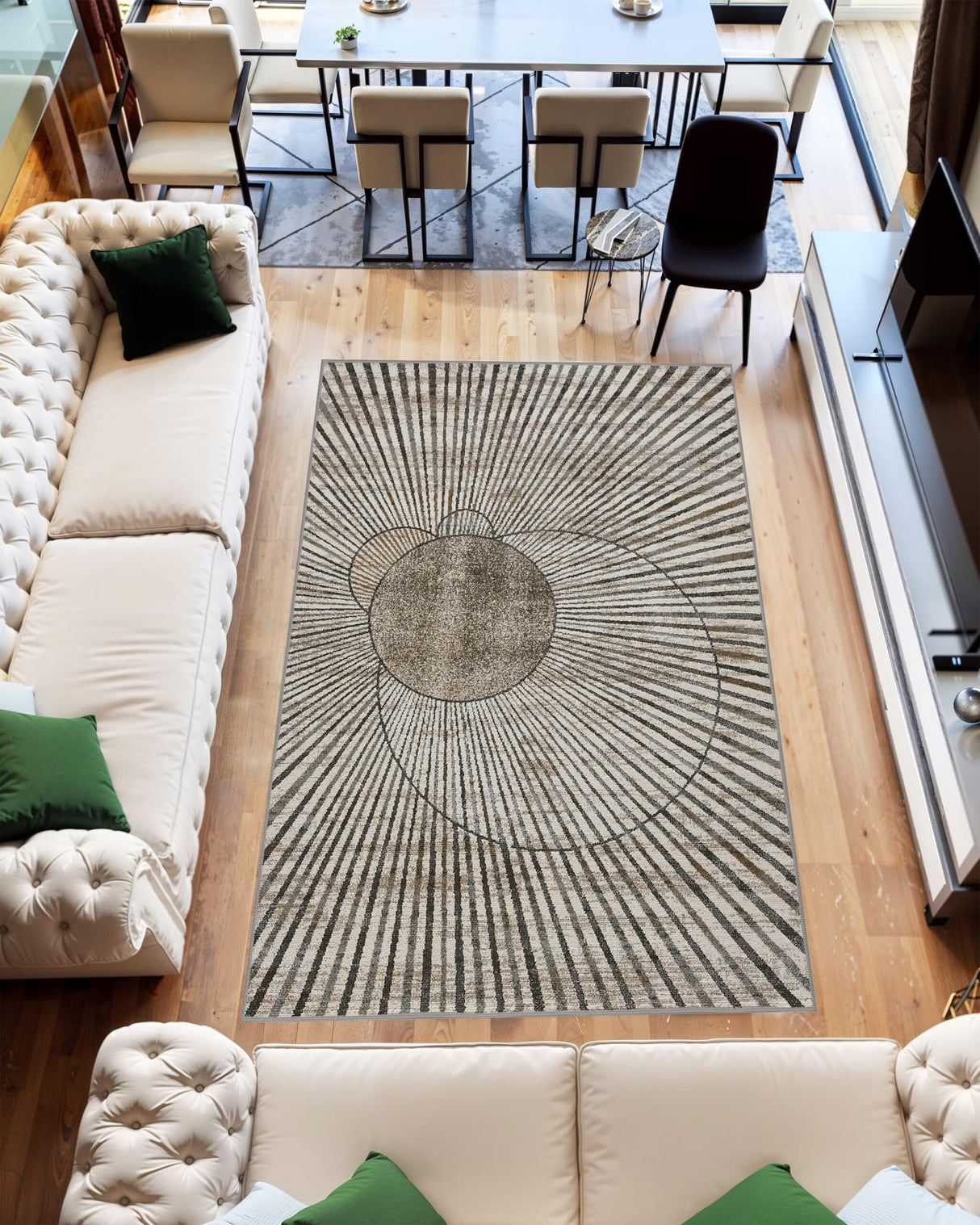 K&D Area Rug 12011 Grey