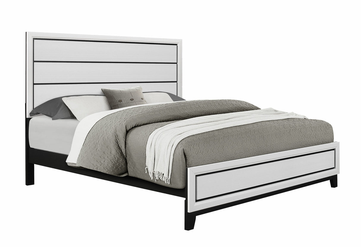 Kate White King Bed