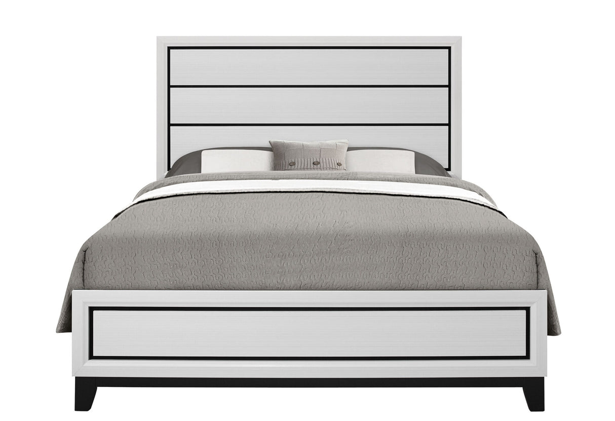 Kate White Queen Bed Group
