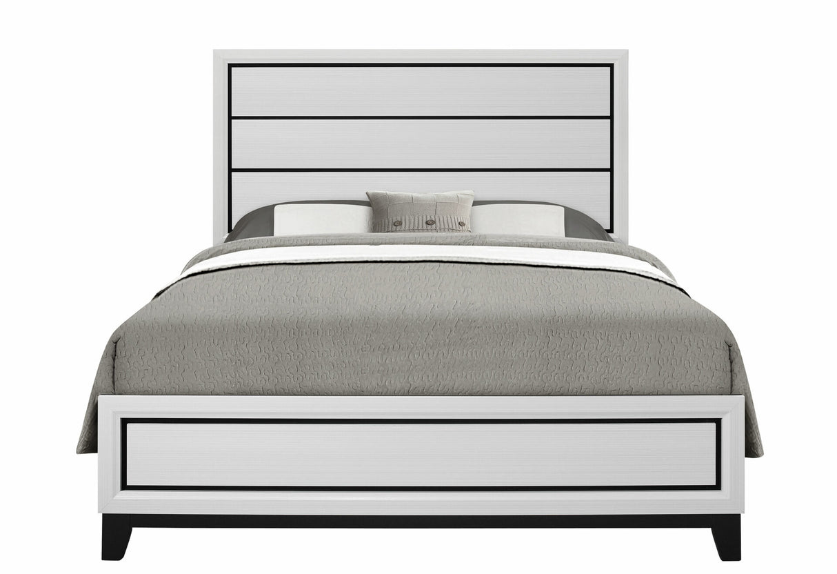 Kate White Queen Bed