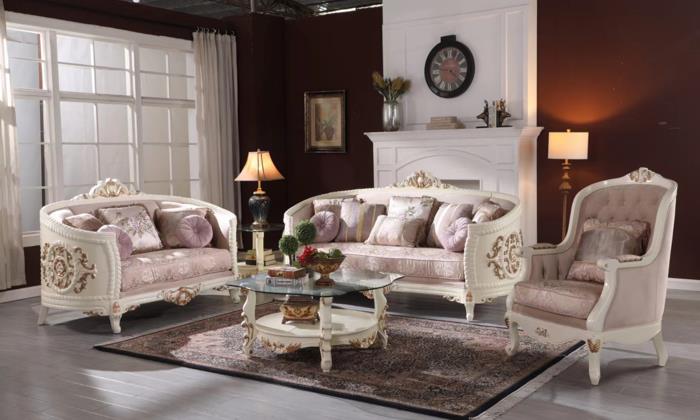 Dilan White 3-Piece (Sofa, Loveseat, Chair)