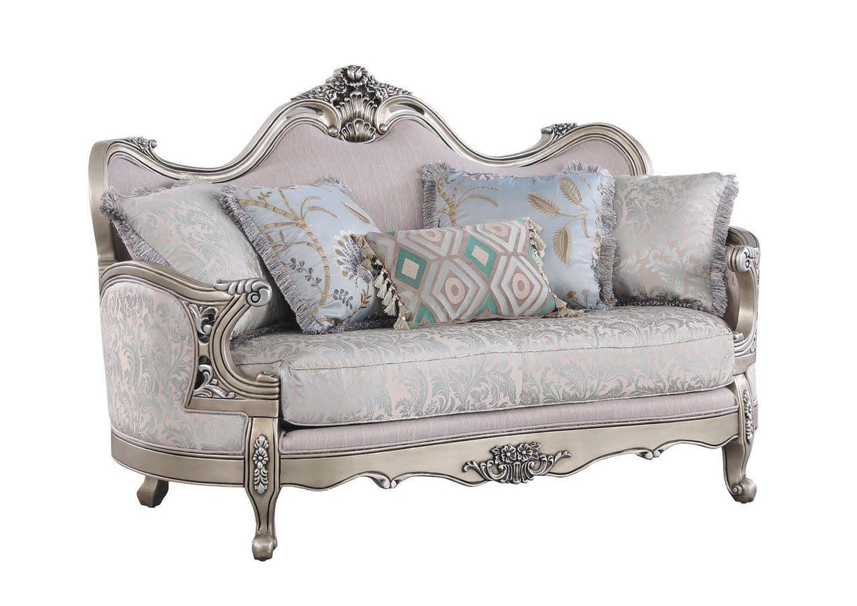 Emma Silver 3-Piece Queen Bedroom Set - Silver