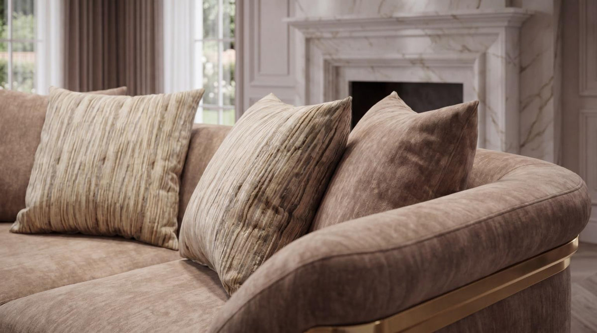 Monaco Living Room Set - Brown
