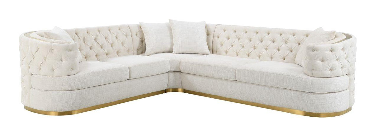 Kairo Cream 3 Piece Sectional