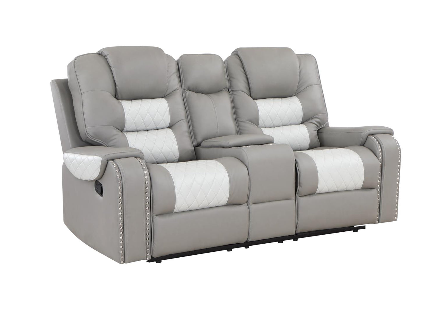 Harlow Grey Reclining Loveseat