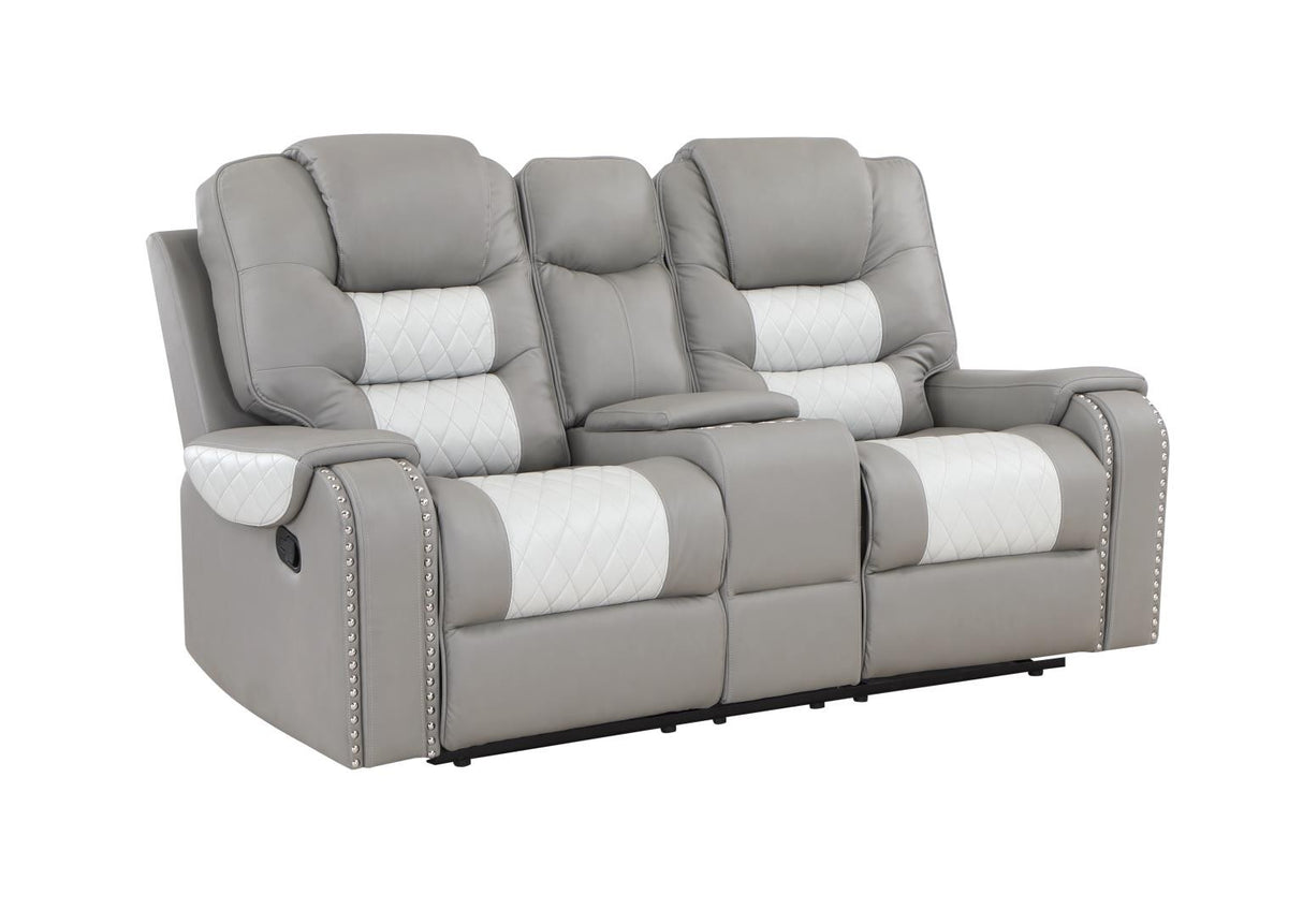 Harlow Manual Reclining Sofa - Grey