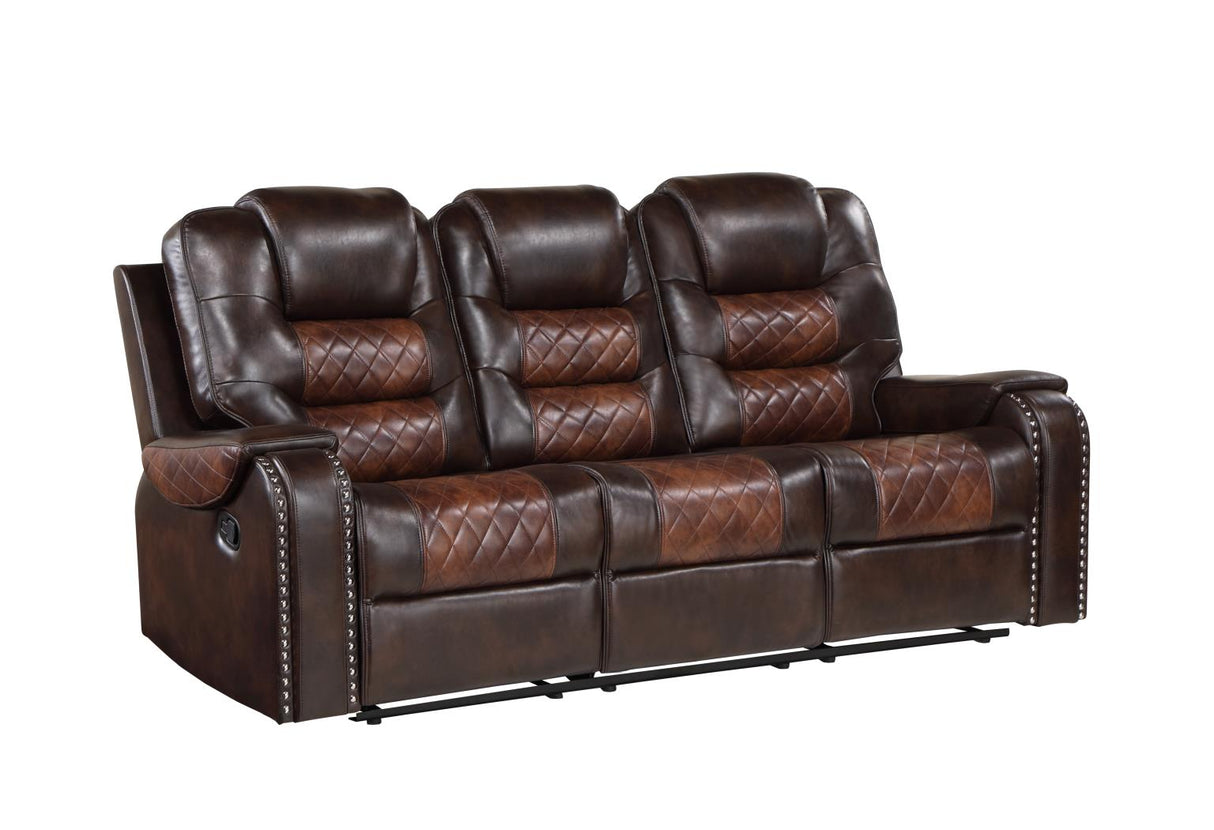 Harlow Brown Reclining Sofa