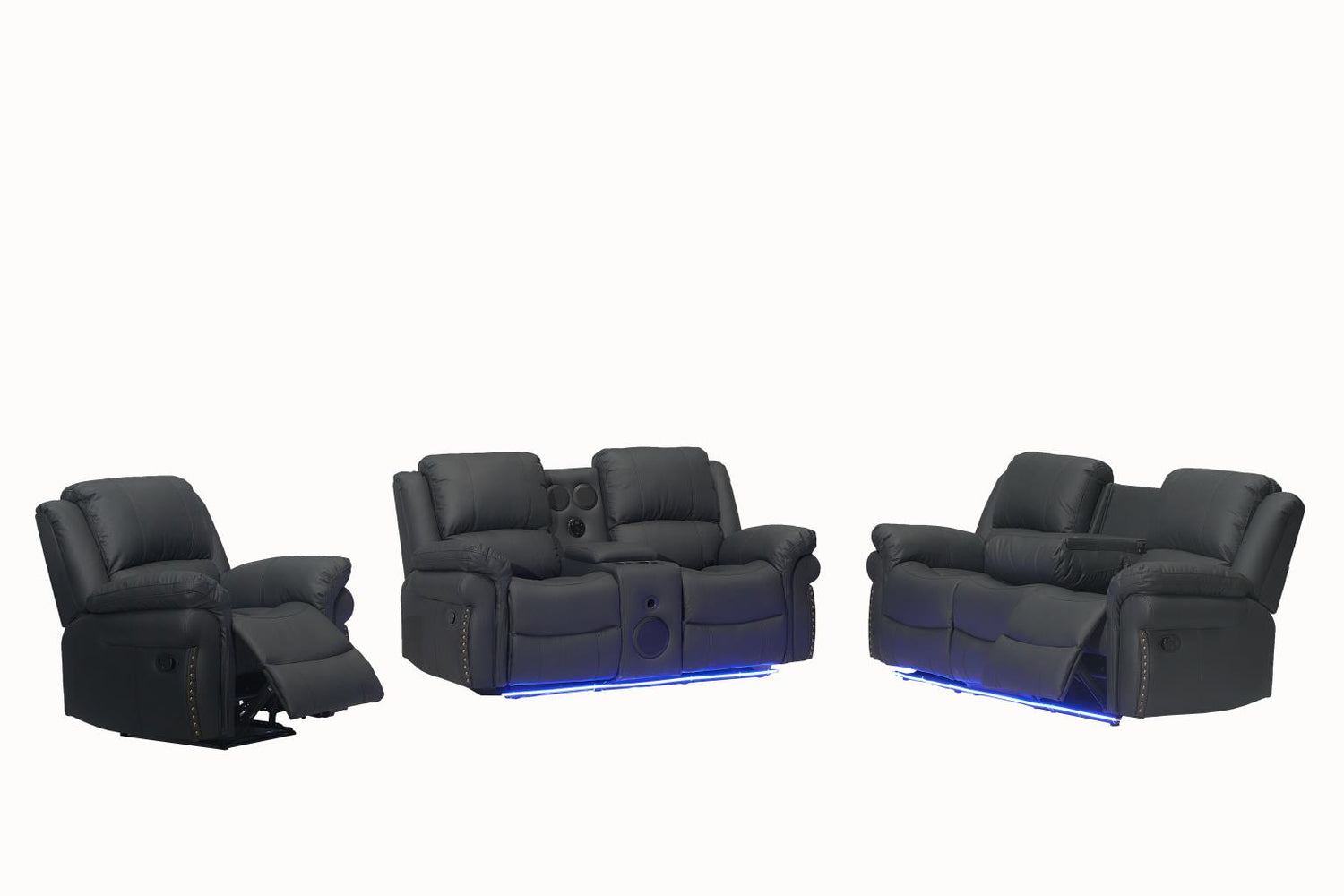 Cesar Black Reclining Chair