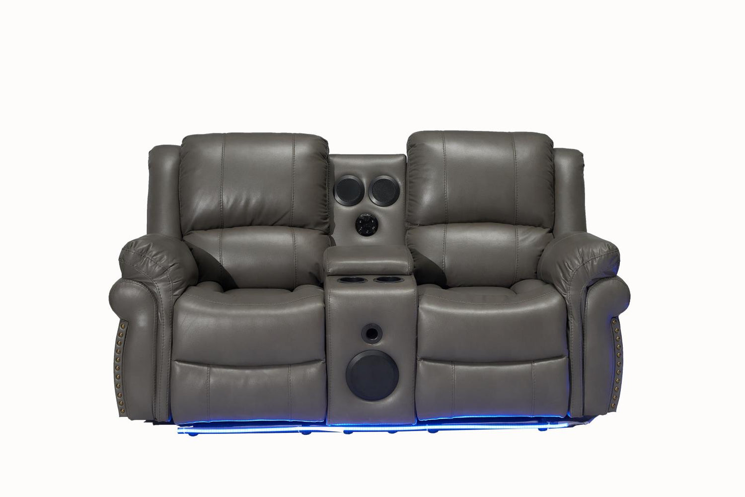 Cesar Grey Reclining Loveseat