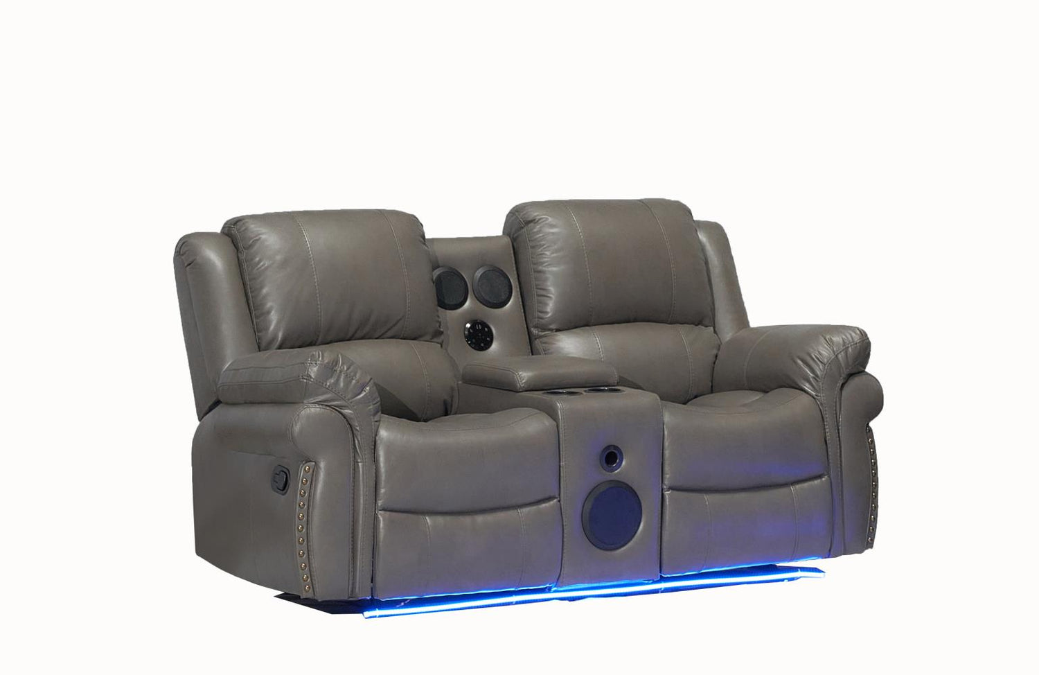Cesar Grey Reclining Loveseat