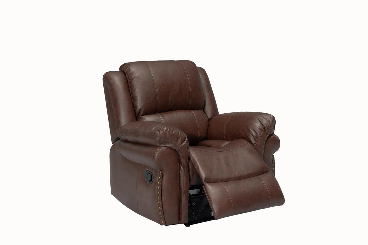 Cesar Manual Living Room Set - Brown