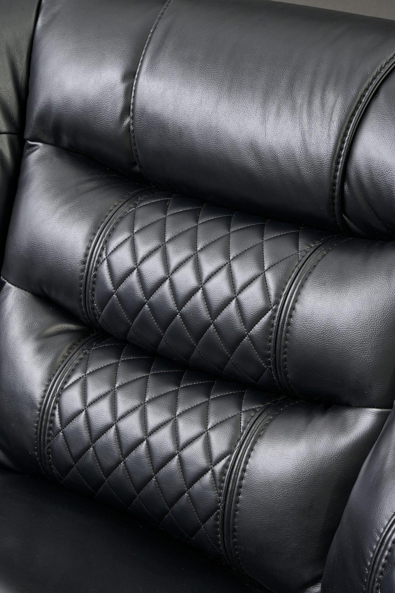 Victor Black 3 PC Reclining Sectional