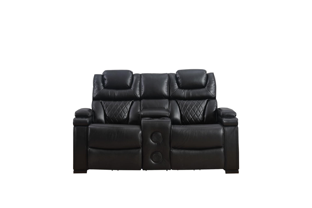 Braden (Power) Loveseat - Black