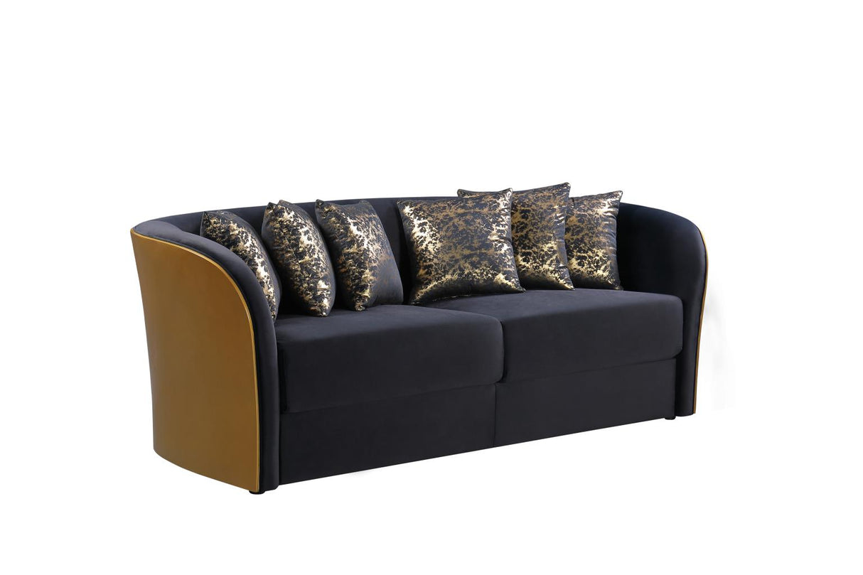 Orion Black Sofa