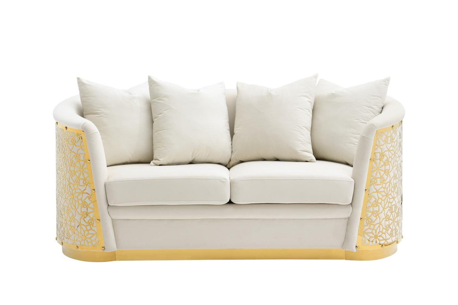 Luciana Cream 2-Piece (Sofa, Loveseat)