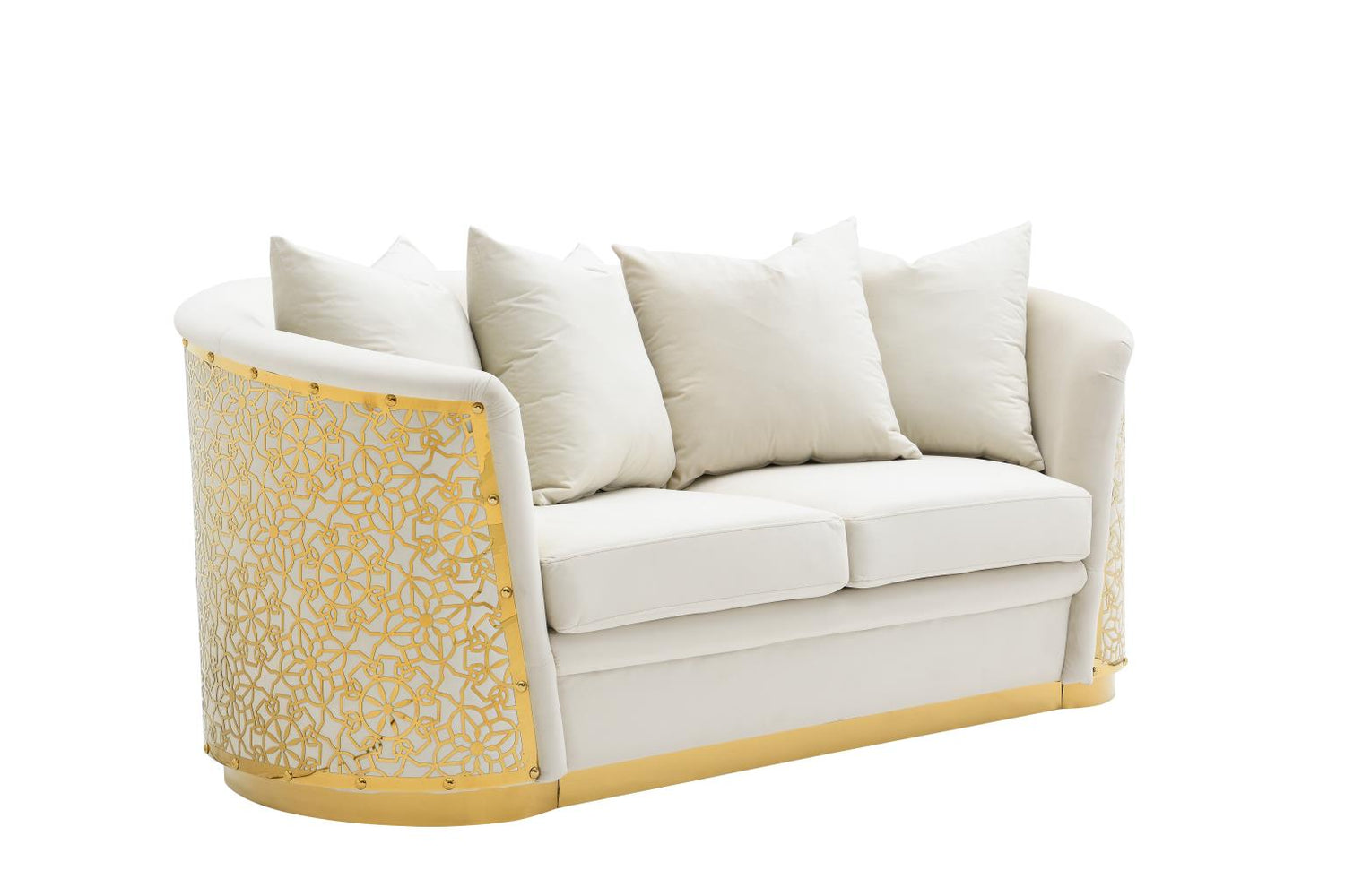 Luciana Cream 2-Piece (Sofa, Loveseat)