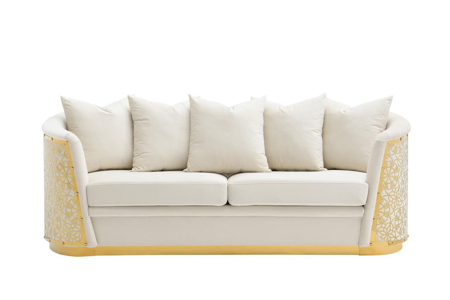 Luciana Cream 2-Piece (Sofa, Loveseat)