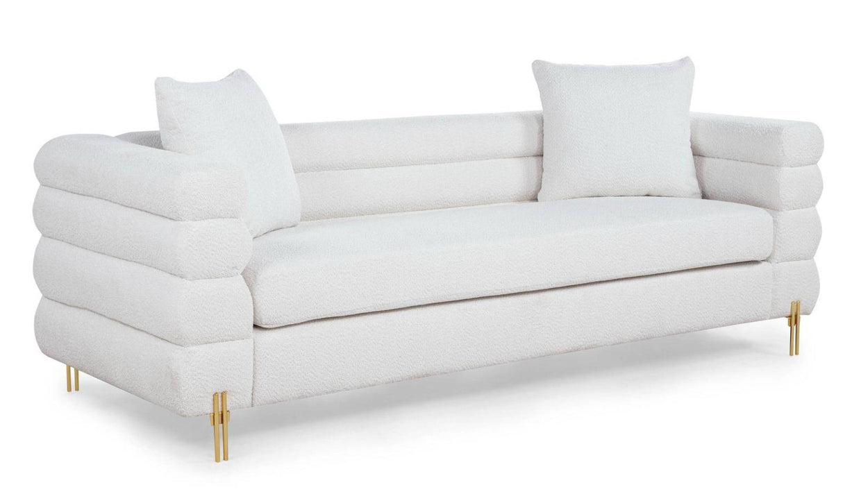 Silas White 2-Piece (Sofa, Loveseat)