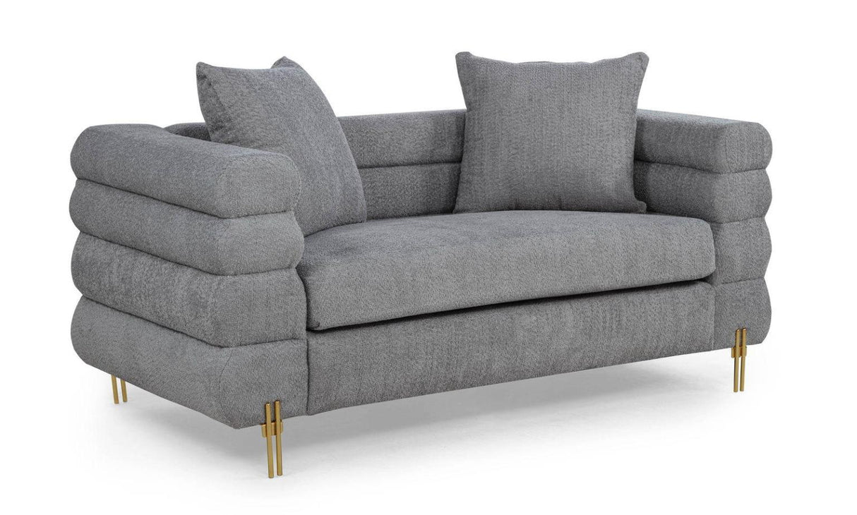 Silas Grey 2-Piece (Sofa, Loveseat)