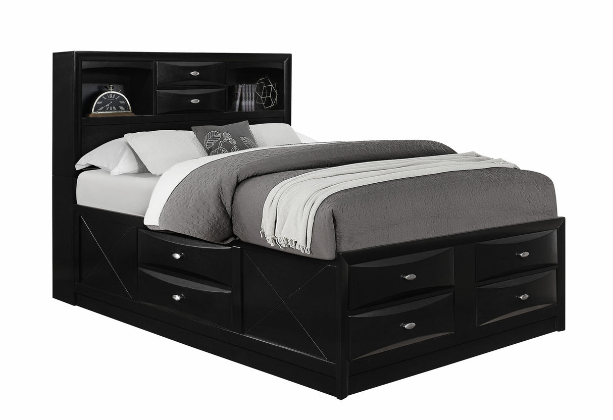 Linda Black King Bed