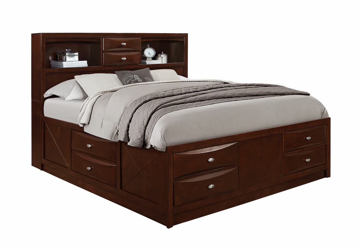 Linda Merlot Queen Bed